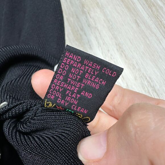 Colour Works Black Chain Punk Edgy Turtleneck Gothic Bold Pullover Sweater 2X - Picture 9 of 14